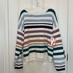 NWT Ripzone Jasper Pullover Sweater Multi Striped - Size XL
